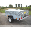 Flatbed trailer for transporting animals