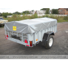 Flatbed trailer for transporting animals