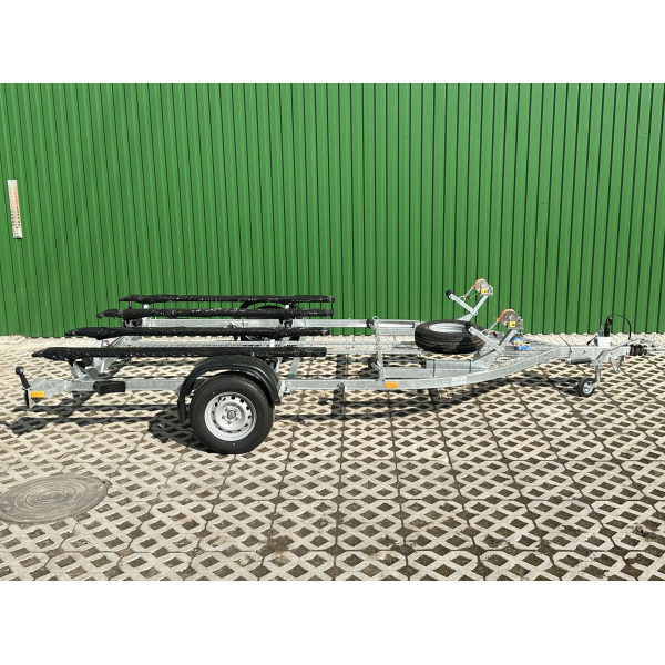 Причіп для двох гідроциклів з гальмівною системою 