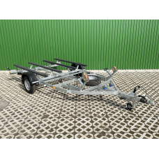 Причіп для двох гідроциклів з гальмівною системою 